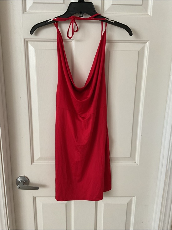 Fashion Nova Dresses & Skirts - Fashion Nova Red Cowl-Halter Mini Dress